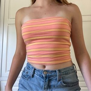 WILD FABLE STRIPED TUBE TOP